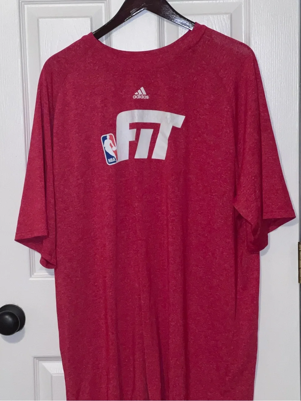 Adidas NBA Cares Men’s 3XLT Red Basketball Graphic T-Shirt Athletic Tee